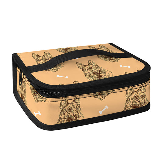 Drawing German Shepherd Pattern Print Small Lunch Bag