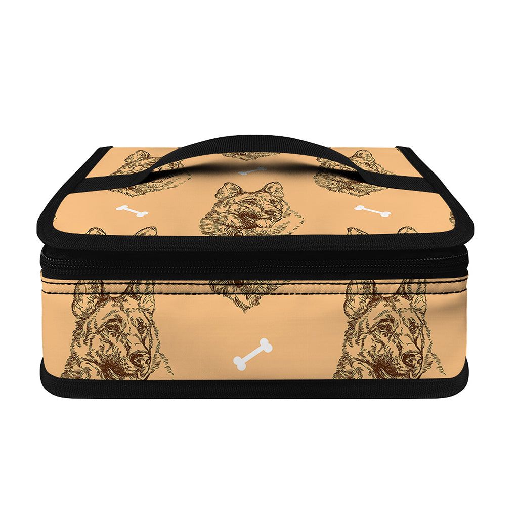 Drawing German Shepherd Pattern Print Small Lunch Bag