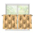 Drawing German Shepherd Pattern Print Tier Curtains