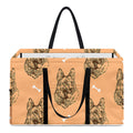 Drawing German Shepherd Pattern Print Utility Tote Bag