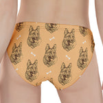 Drawing German Shepherd Pattern Print Women's Panties