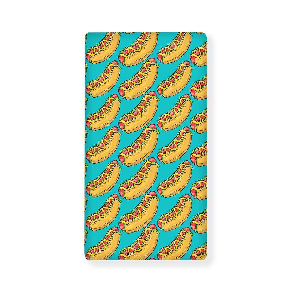 Drawing Hot Dog Pattern Print Baby Crib Sheet