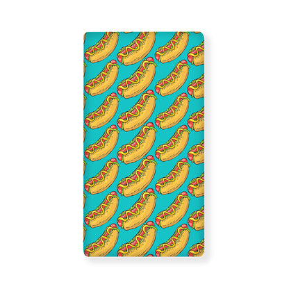Drawing Hot Dog Pattern Print Baby Crib Sheet