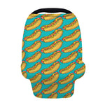 Drawing Hot Dog Pattern Print Baby Seat Cover
