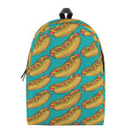 Drawing Hot Dog Pattern Print Backpack