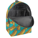 Drawing Hot Dog Pattern Print Backpack