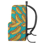 Drawing Hot Dog Pattern Print Backpack