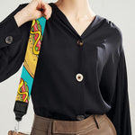 Drawing Hot Dog Pattern Print Bag Strap