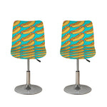Drawing Hot Dog Pattern Print Bar Stool Covers