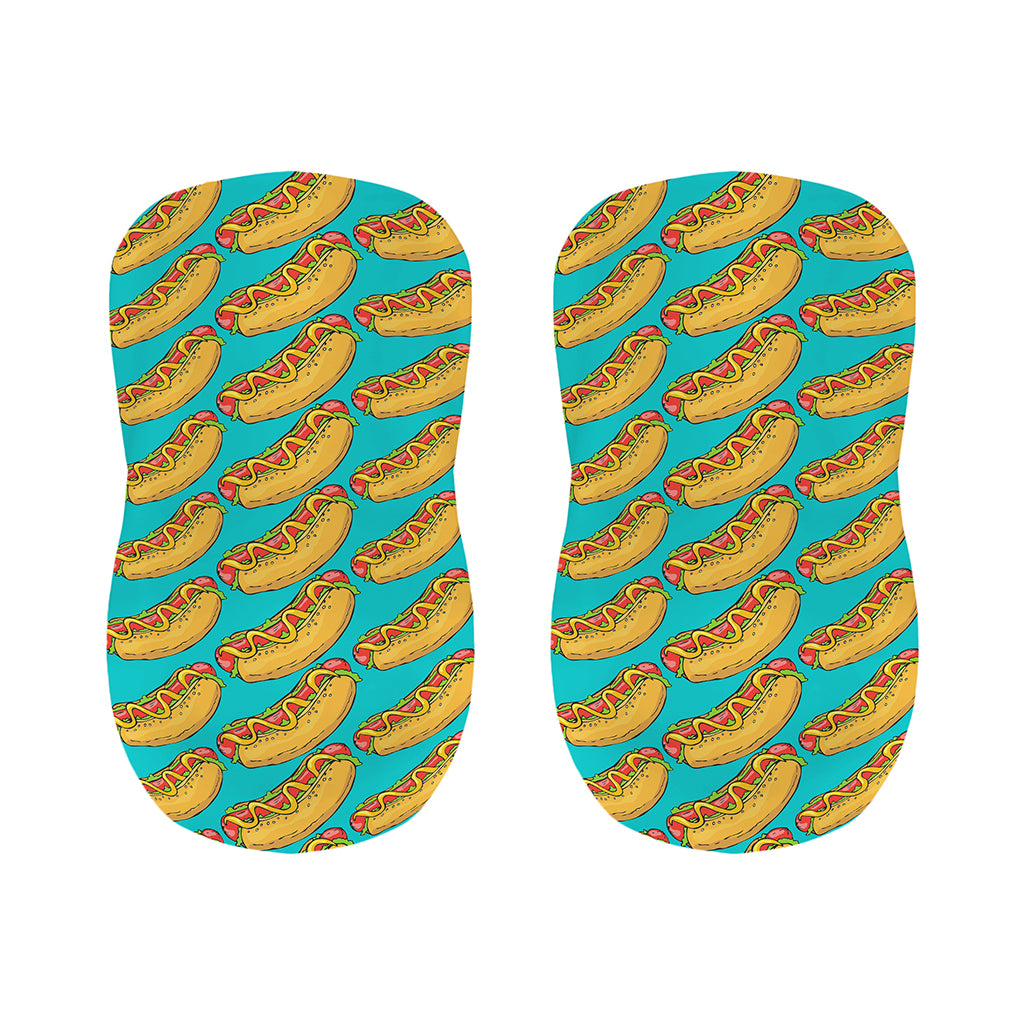 Drawing Hot Dog Pattern Print Bar Stool Covers