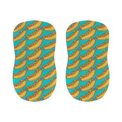 Drawing Hot Dog Pattern Print Bar Stool Covers