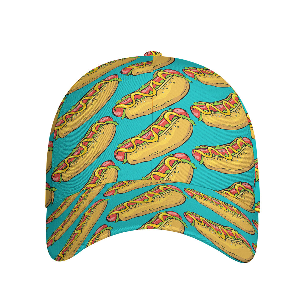 Drawing Hot Dog Pattern Print Baseball Cap