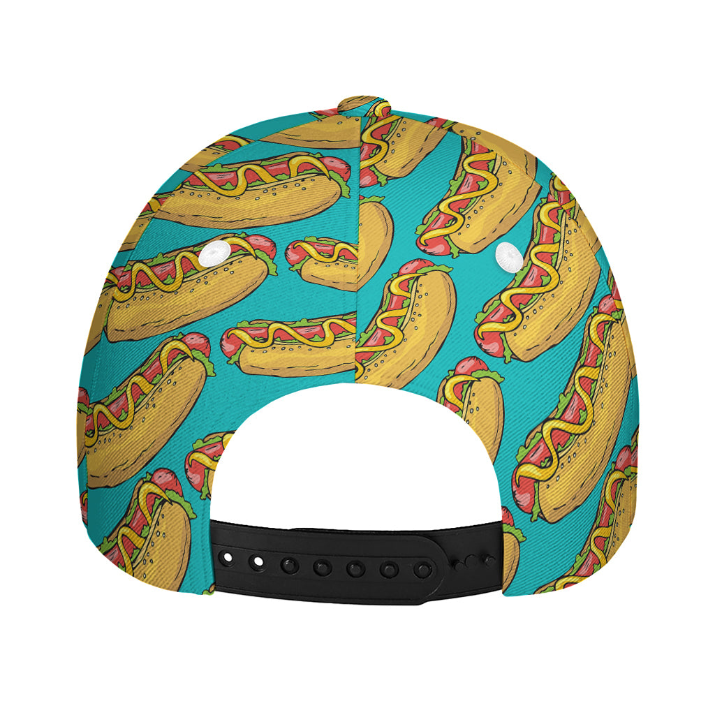 Drawing Hot Dog Pattern Print Baseball Cap