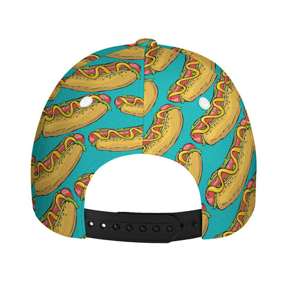 Drawing Hot Dog Pattern Print Baseball Cap