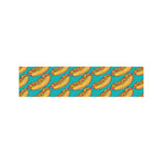 Drawing Hot Dog Pattern Print Bed Runner