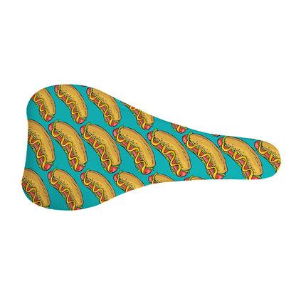 Drawing Hot Dog Pattern Print Bicycle Seat Cover