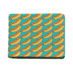 Drawing Hot Dog Pattern Print Bifold Wallet