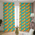 Drawing Hot Dog Pattern Print Dimout Pencil Pleat Curtains