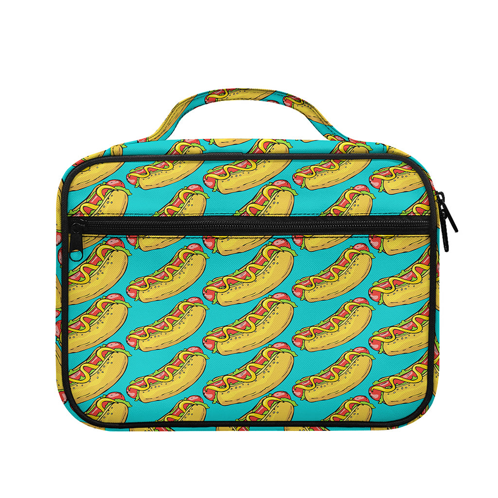 Drawing Hot Dog Pattern Print Briefcase Bible Bag