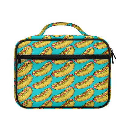 Drawing Hot Dog Pattern Print Briefcase Bible Bag