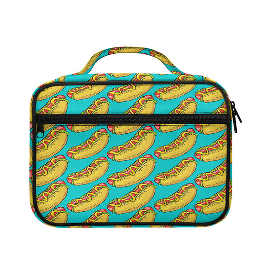 Drawing Hot Dog Pattern Print Briefcase Bible Bag