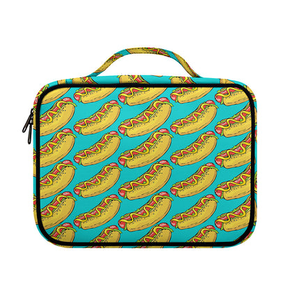 Drawing Hot Dog Pattern Print Briefcase Bible Bag