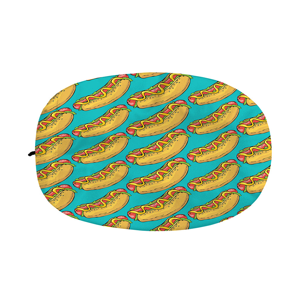 Drawing Hot Dog Pattern Print Car Side Mirror Covers