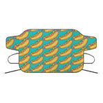 Drawing Hot Dog Pattern Print Car Windshield Snow Cover