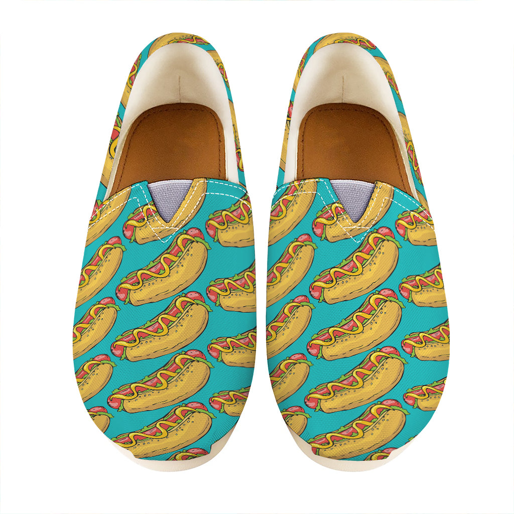 Drawing Hot Dog Pattern Print Casual Shoes