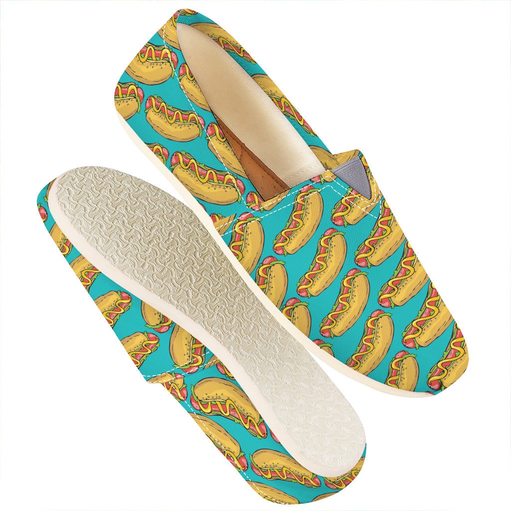 Drawing Hot Dog Pattern Print Casual Shoes