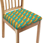 Drawing Hot Dog Pattern Print Chair Cushion Cover