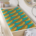 Drawing Hot Dog Pattern Print Changing Pad Cover