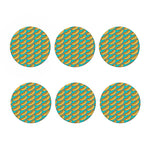 Drawing Hot Dog Pattern Print Coaster Set