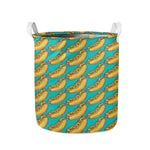 Drawing Hot Dog Pattern Print Collapsible Laundry Basket