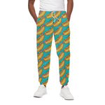 Drawing Hot Dog Pattern Print Cotton Pants