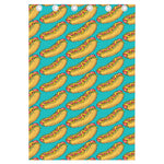 Drawing Hot Dog Pattern Print Curtain