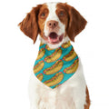 Drawing Hot Dog Pattern Print Dog Bandana