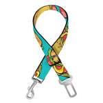 Drawing Hot Dog Pattern Print Dog Seat Belt