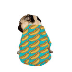 Drawing Hot Dog Pattern Print Dog Zip Up Jacket