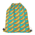 Drawing Hot Dog Pattern Print Drawstring Bag