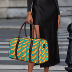 Drawing Hot Dog Pattern Print Duffle Bag