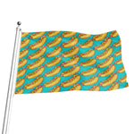 Drawing Hot Dog Pattern Print Flag