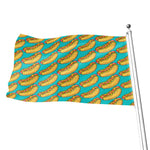 Drawing Hot Dog Pattern Print Flag