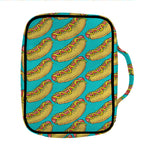 Drawing Hot Dog Pattern Print Front Pocket Bible Bag
