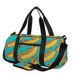 Drawing Hot Dog Pattern Print Gym Bag