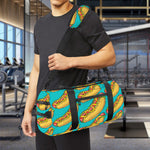 Drawing Hot Dog Pattern Print Gym Bag