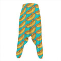 Drawing Hot Dog Pattern Print Hammer Pants