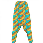 Drawing Hot Dog Pattern Print Hammer Pants