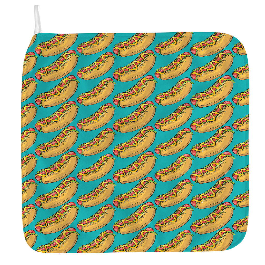 Drawing Hot Dog Pattern Print Hand Towel