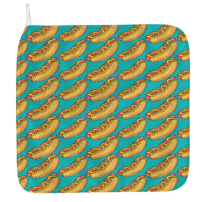 Drawing Hot Dog Pattern Print Hand Towel
